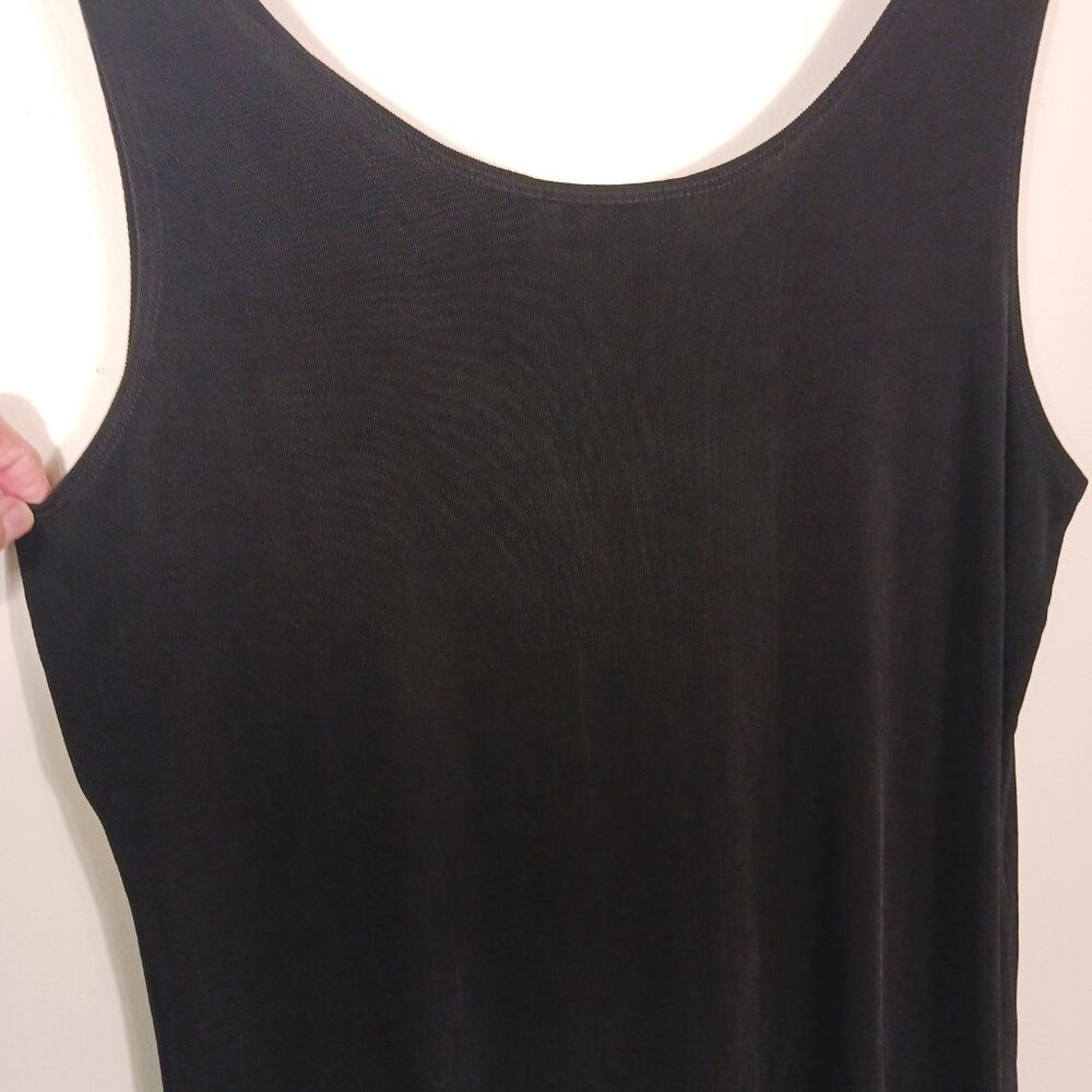 Chicos Travelers Size XL, Black Sleeveless Top Soft Knit, Tank, Versatile Travel - Picture 6 of 13
